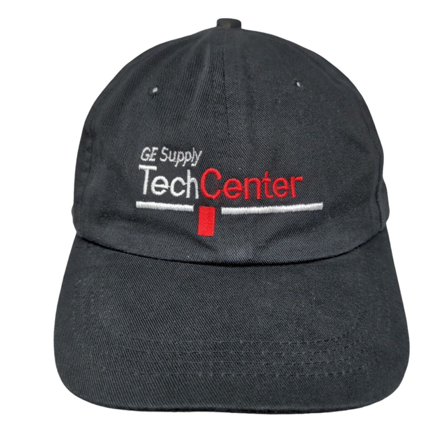 GE Supply Tech Center Adult Slideback Hat Black Fit All Adjustable Cotton