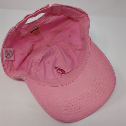 NAPA All Out For The Cure Strapback Hat Pink One Size Solid Adjustable