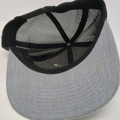 Trucker Hat Gray One Size Escondido Exotics Logo Mesh Snapback Flat Brim Hat