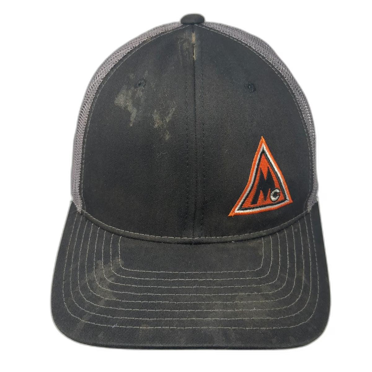 Richardson Trucker Hat Black One Size Mesh Back Snapback 112 Logo Adjustable Hat