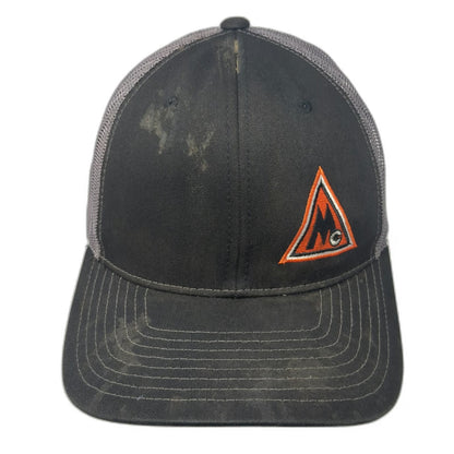 Richardson Trucker Hat Black One Size Mesh Back Snapback 112 Logo Adjustable Hat
