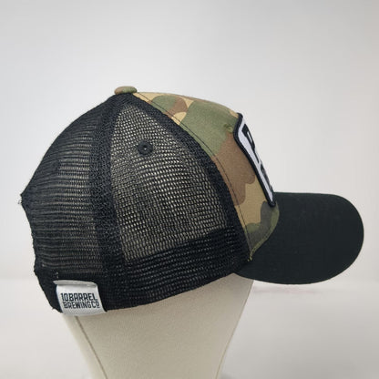 Decky Trucker Hat Green Black Camo Pub Beer One Size 10 Barrel Brewing Co Mesh