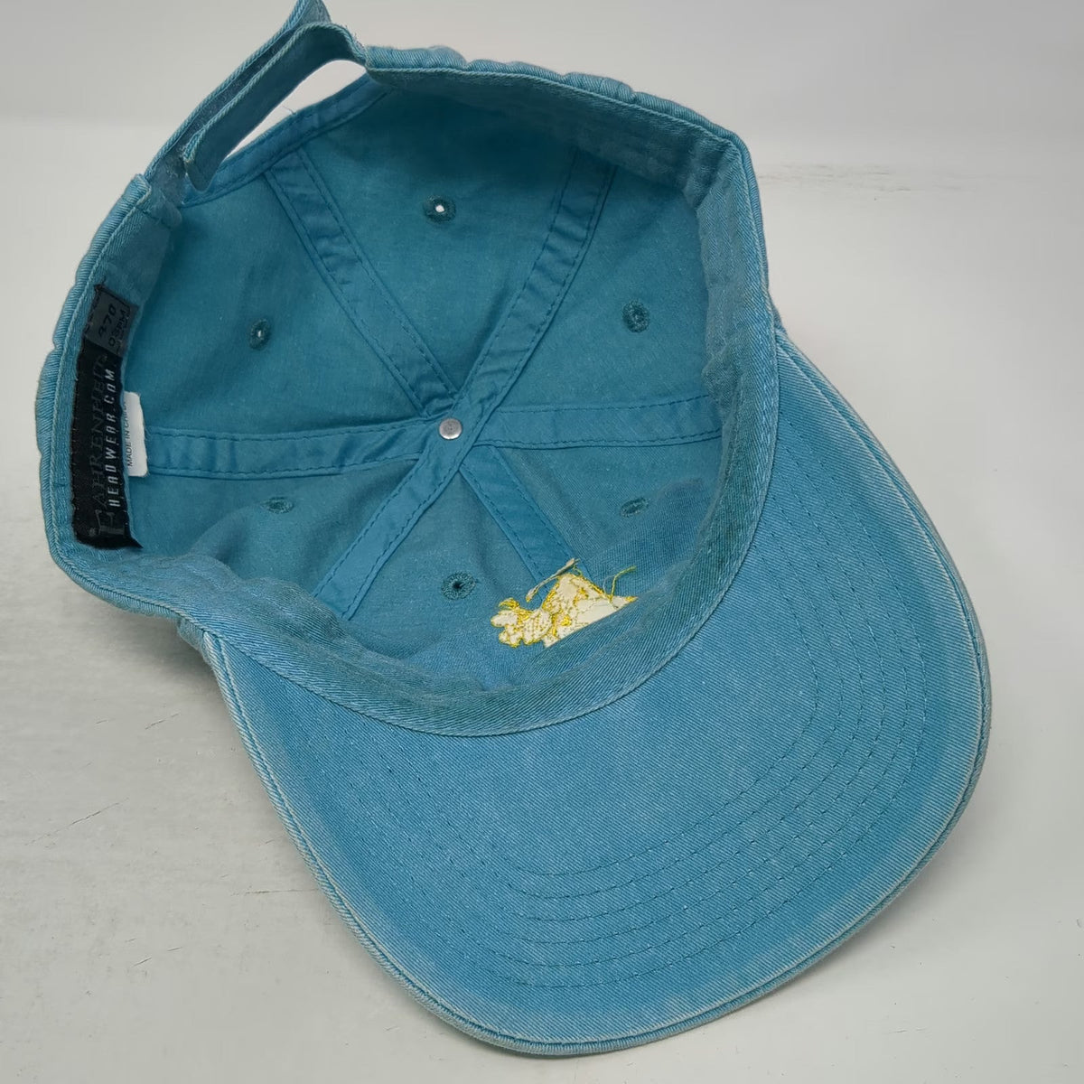 Fahrenheit Baseball Cap Blue One Size Tennis Player Embroidered Strapback Hat