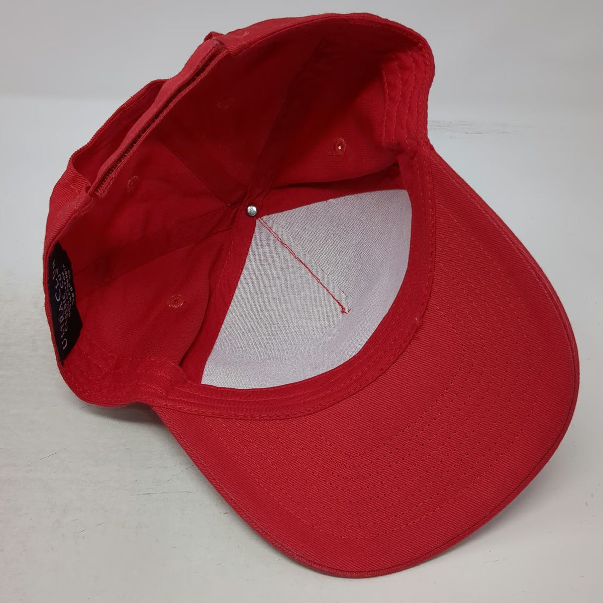 UltraClub 5 Panel Red Hat One Size Tony Casale Landscape Masonry Strapback