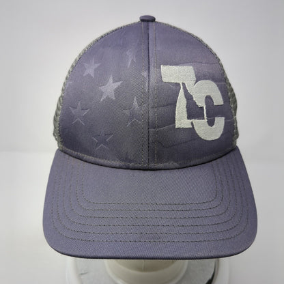 7C Idaho Snapback Mesh Back Trucker Hat Gray One Size Outdoor Cap
