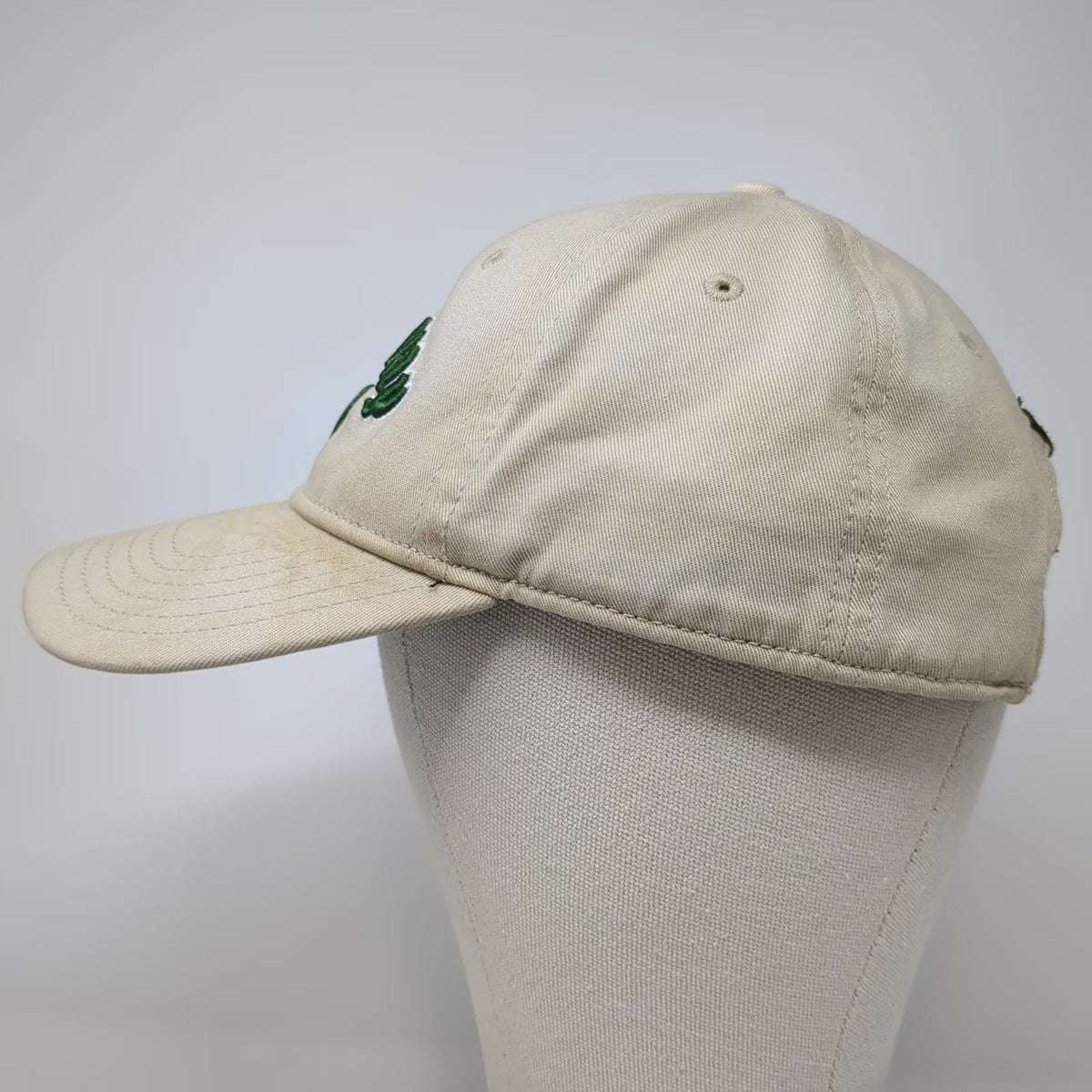 Callaway Baseball Cap Beige One Size Hat Embroidered Logo Slideback Golfing
