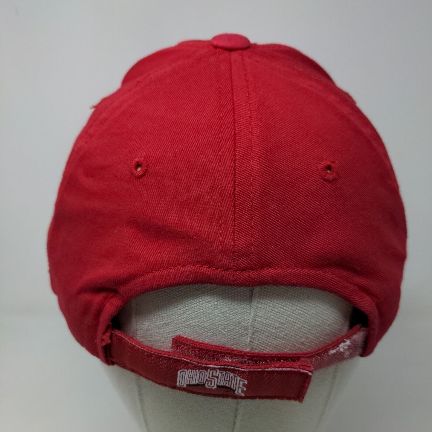 Ohio State University Buckeyes Men's Strapback Hat Red Size OS Embroidered Logo