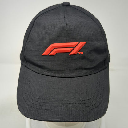 Fanatics Formula 1 Black 5 Panel One Size Hat Red 3D Logo Slideback Racing Merch