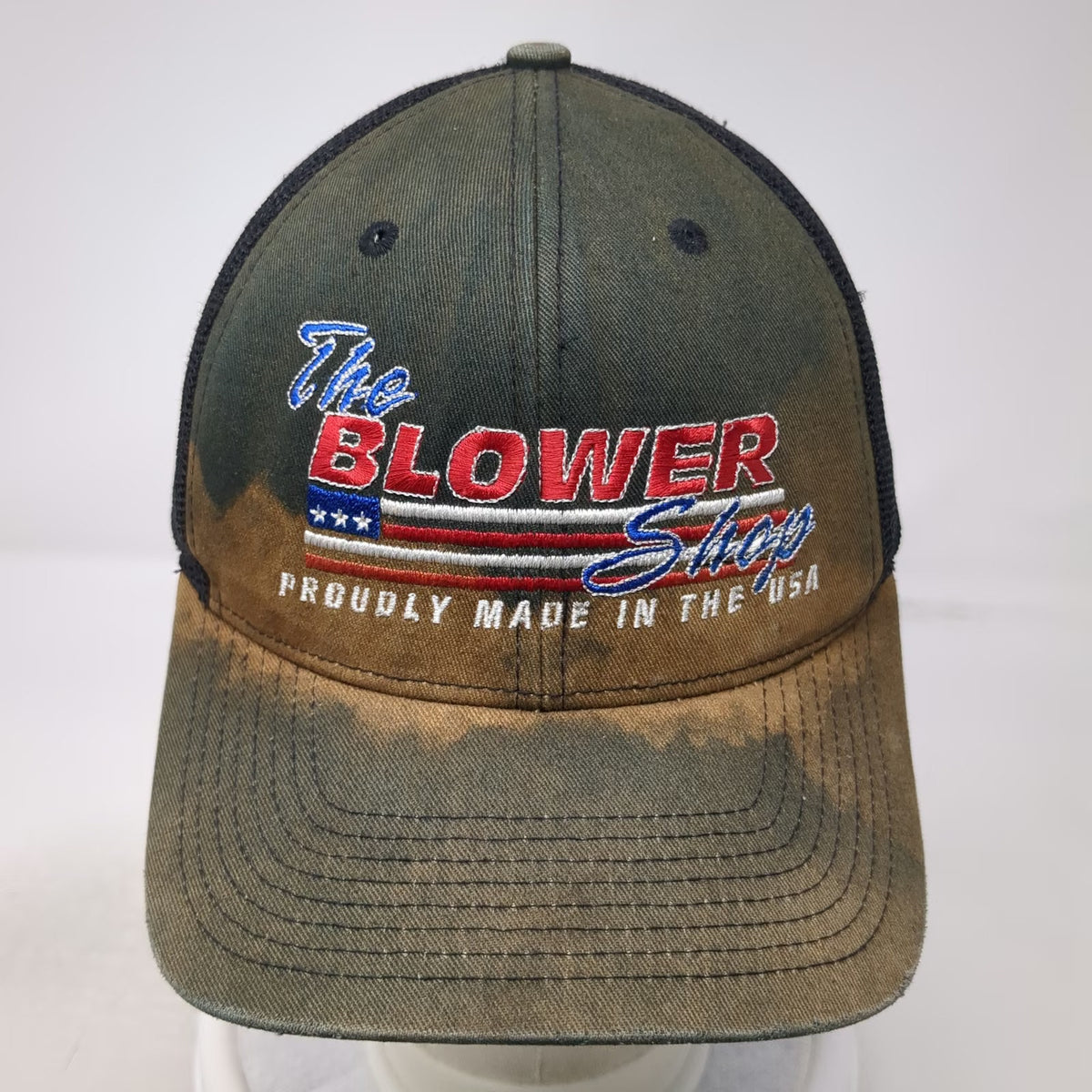 Quake City Caps Trucker Hat Black OSFM The Blower Shop American Flag Snapback