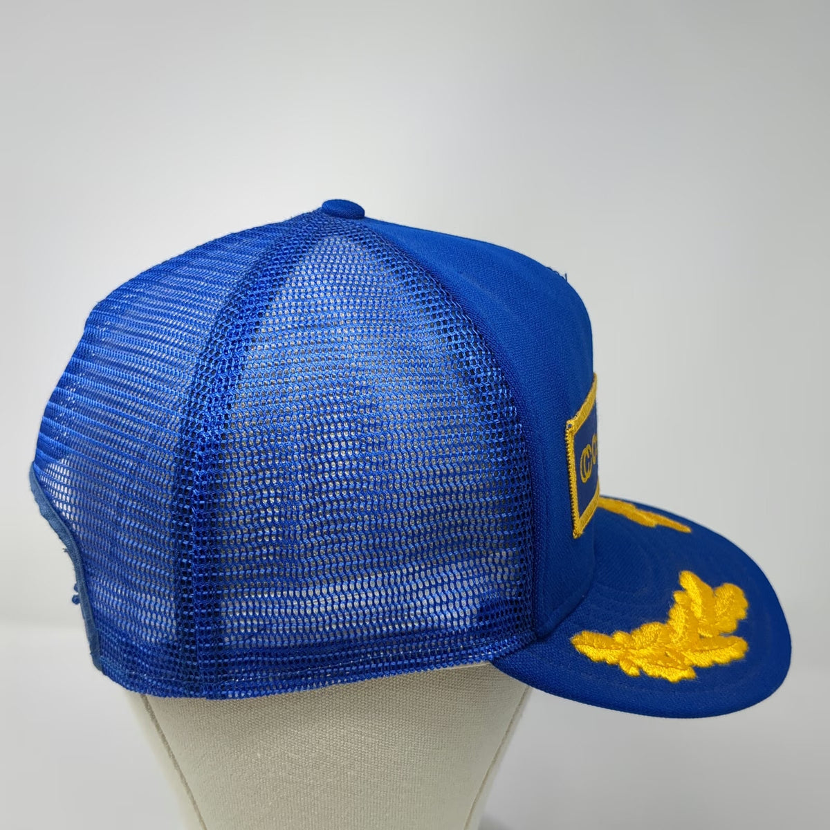 Pacesetter Commodore Blue XL Trucker Hat Scrambled Eggs Mesh Snapback Patch Logo