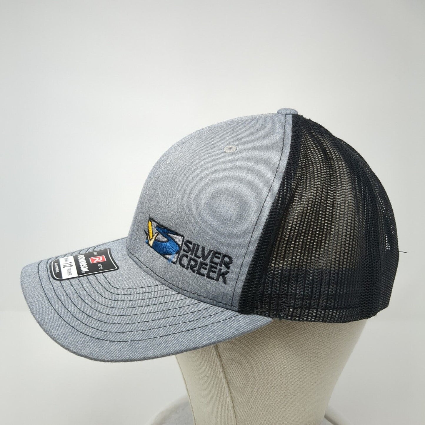 Silver Creek Snapback Mesh Back Trucker Hat Gray One Size Adjustable