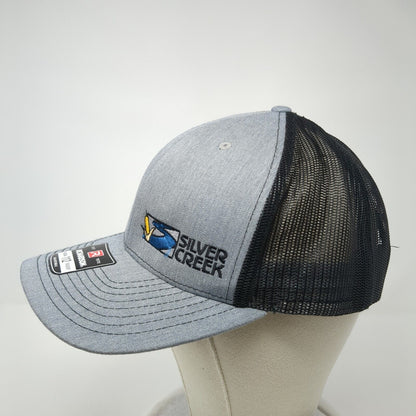 Silver Creek Snapback Mesh Back Trucker Hat Gray One Size Adjustable
