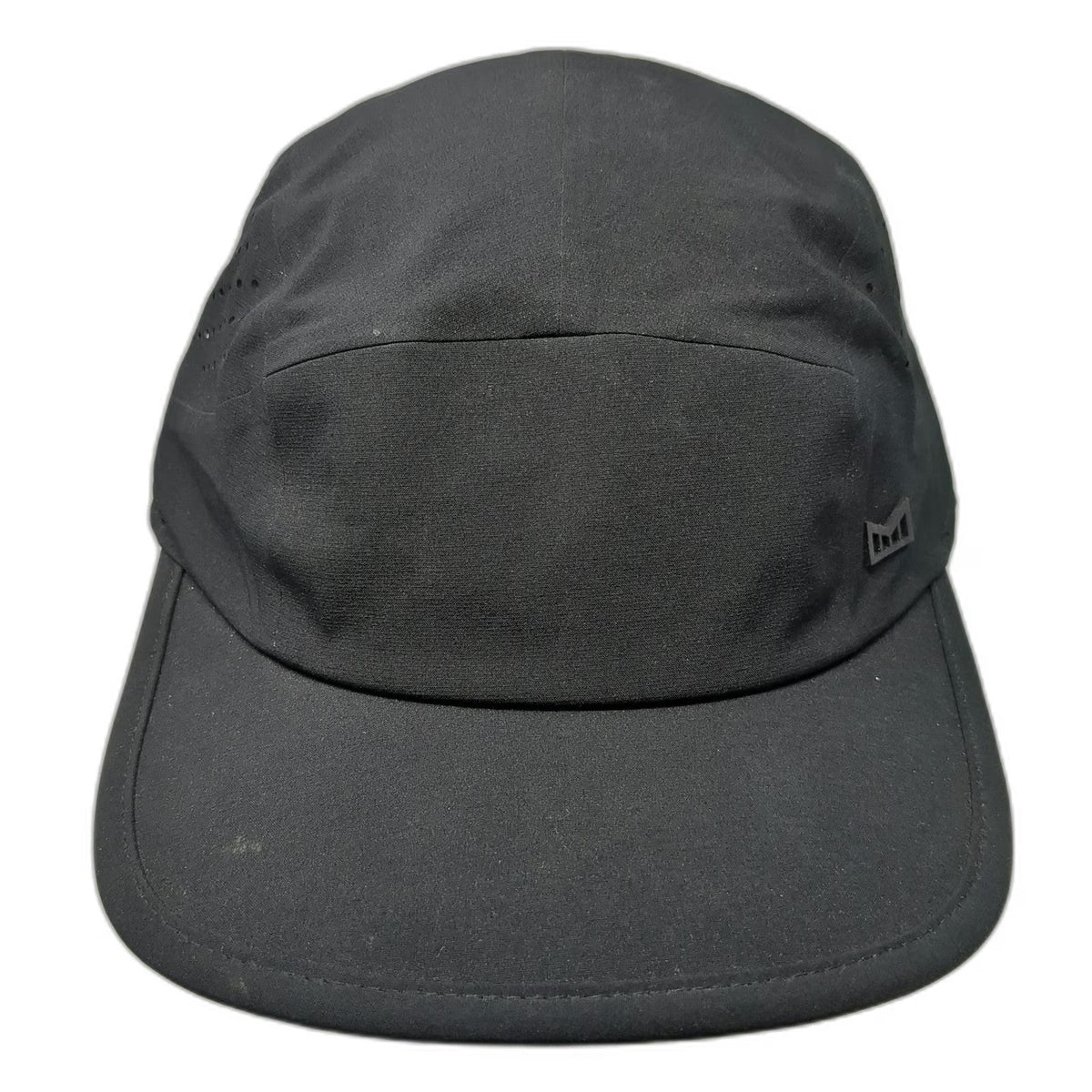 Melin 5 Panel Black One Size Hat Hydro Pace Performance Slideback Breathable