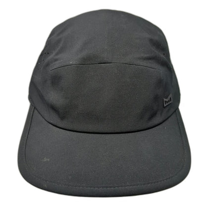 Melin 5 Panel Black One Size Hat Hydro Pace Performance Slideback Breathable