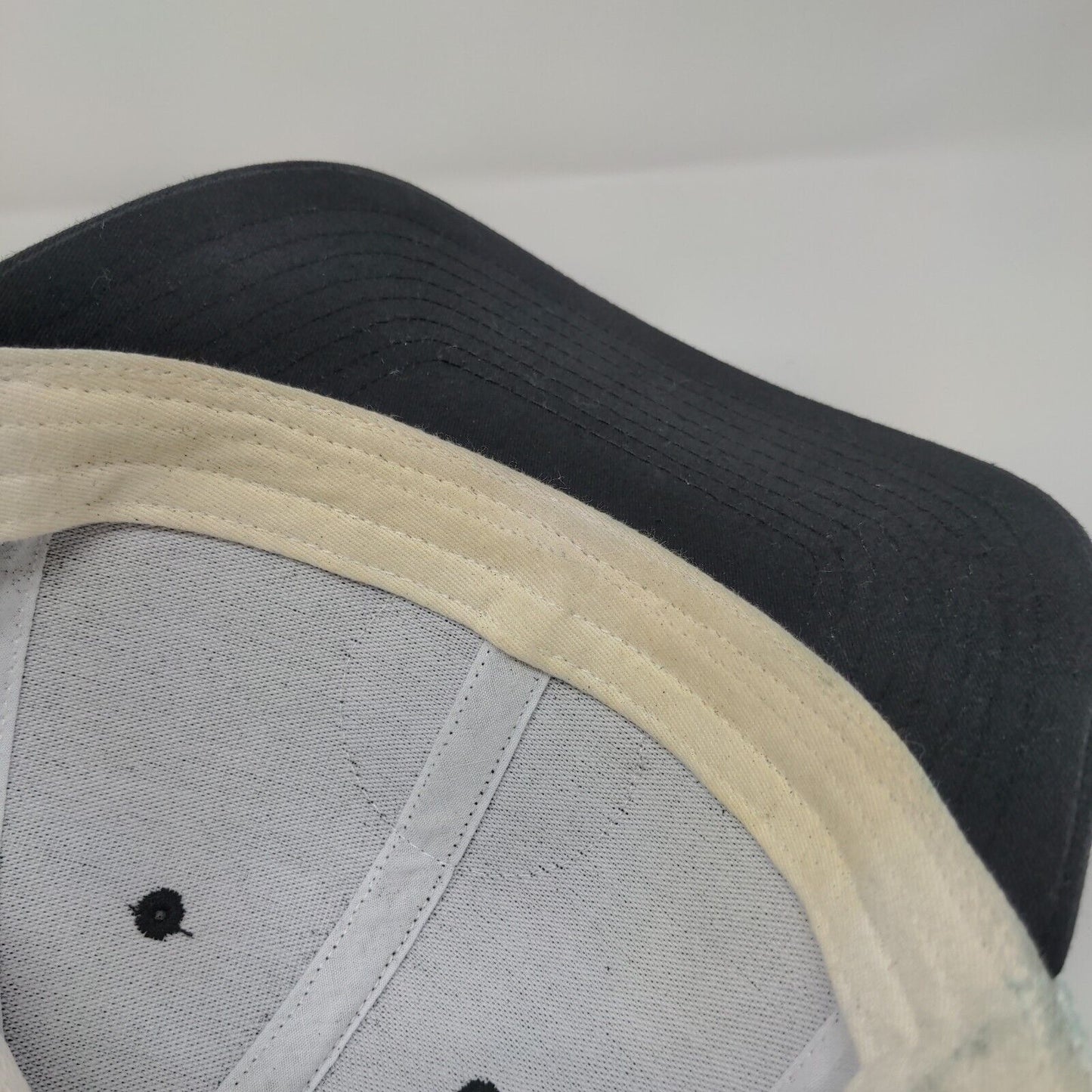 Richardson Snapback Trucker Hat Black OSFA Adjustable Mesh Back 6 Panel