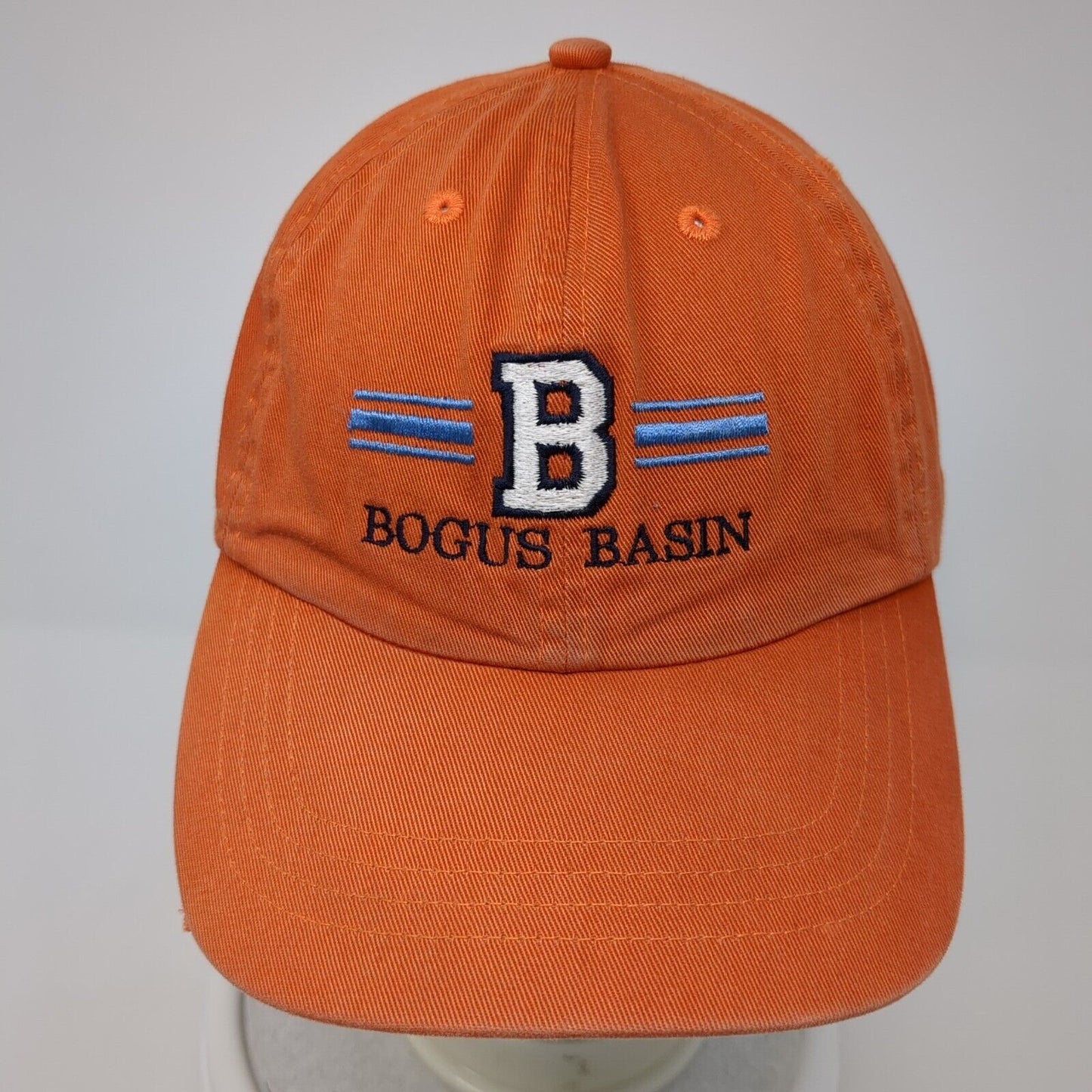 Bogus Basin Slideback Hat Orange One Size Embroidered Alternative