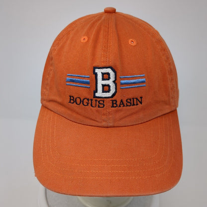 Bogus Basin Slideback Hat Orange One Size Embroidered Alternative