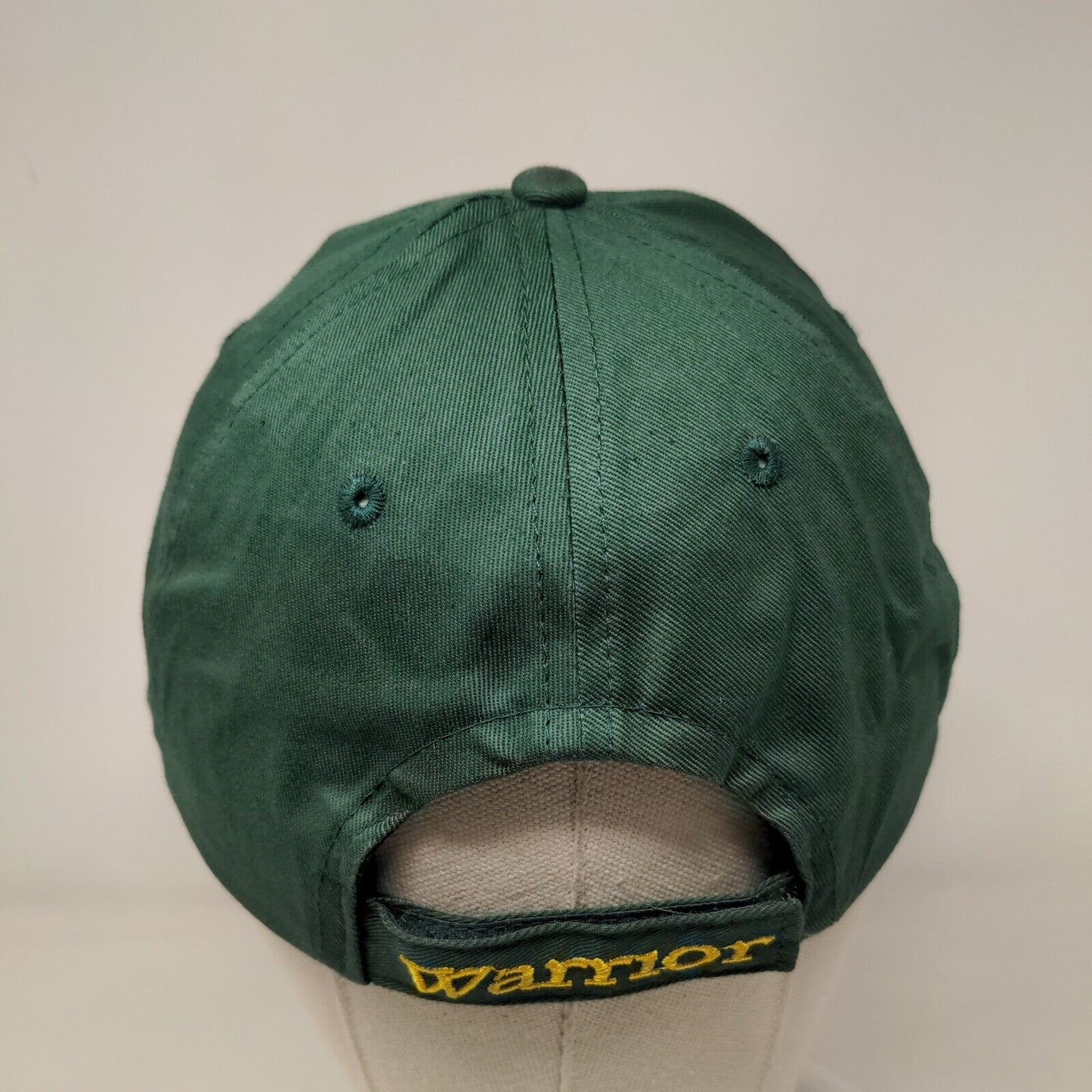 Warrior Custom Golf .Com Strapback Hat Green One Size Adjustable Embroidered