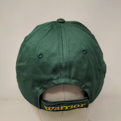Warrior Custom Golf .Com Strapback Hat Green One Size Adjustable Embroidered
