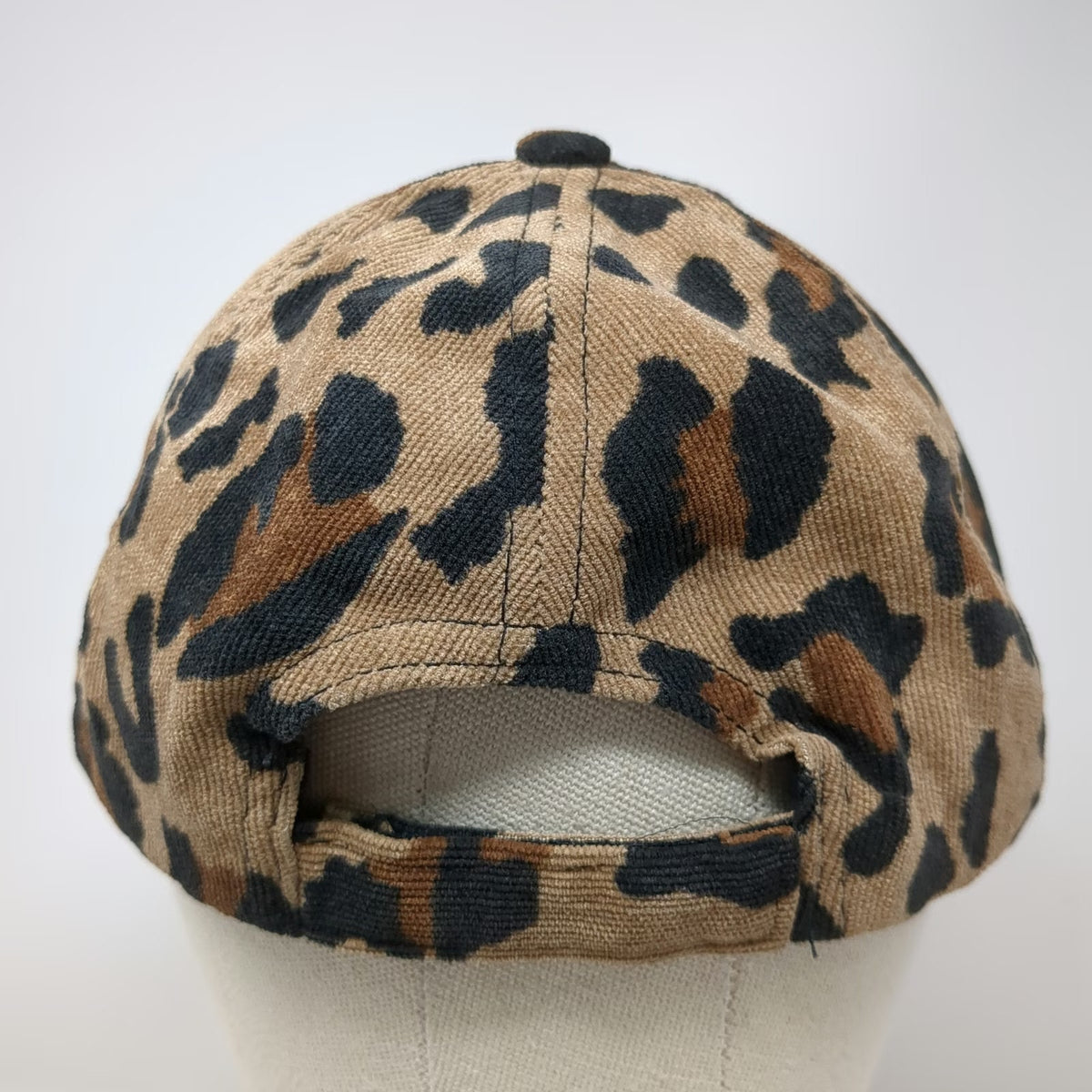 Maurices Baseball Cap Beige Black Brown One Size Leopard Animal Print Strap Hat