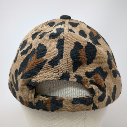 Maurices Baseball Cap Beige Black Brown One Size Leopard Animal Print Strap Hat