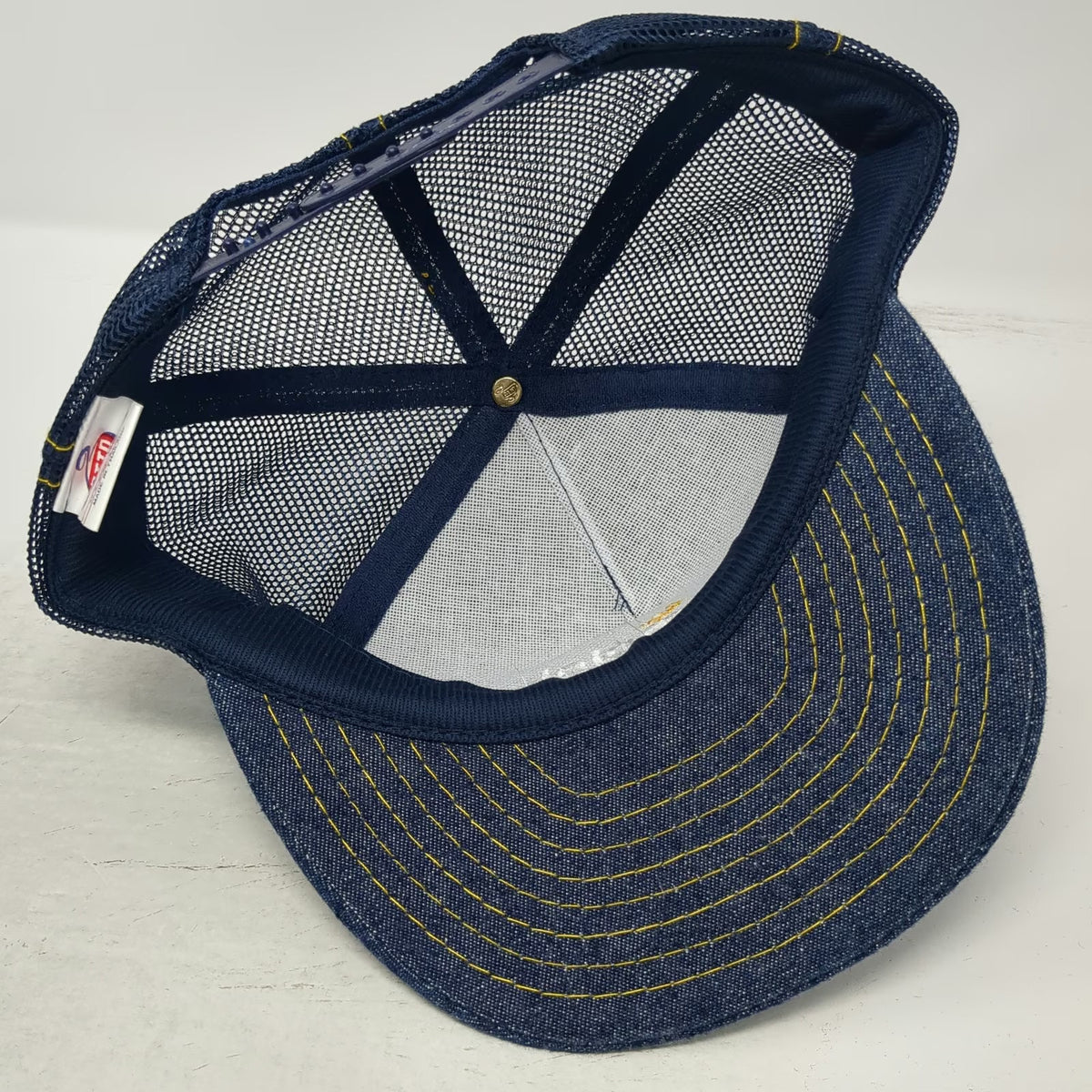 Otto Trucker Hat Blue One Size Simplot Soilbuilders Caldwell Idaho Denim Mesh
