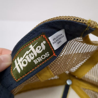 Howler Brothers Blue Gold Trucker Hat One Size Embroidered Patch Snapback