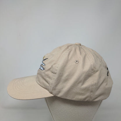 Flysfb.com Flying Bee Adult Strapback Hat Tan One Size Embroidered Outdoor Cap