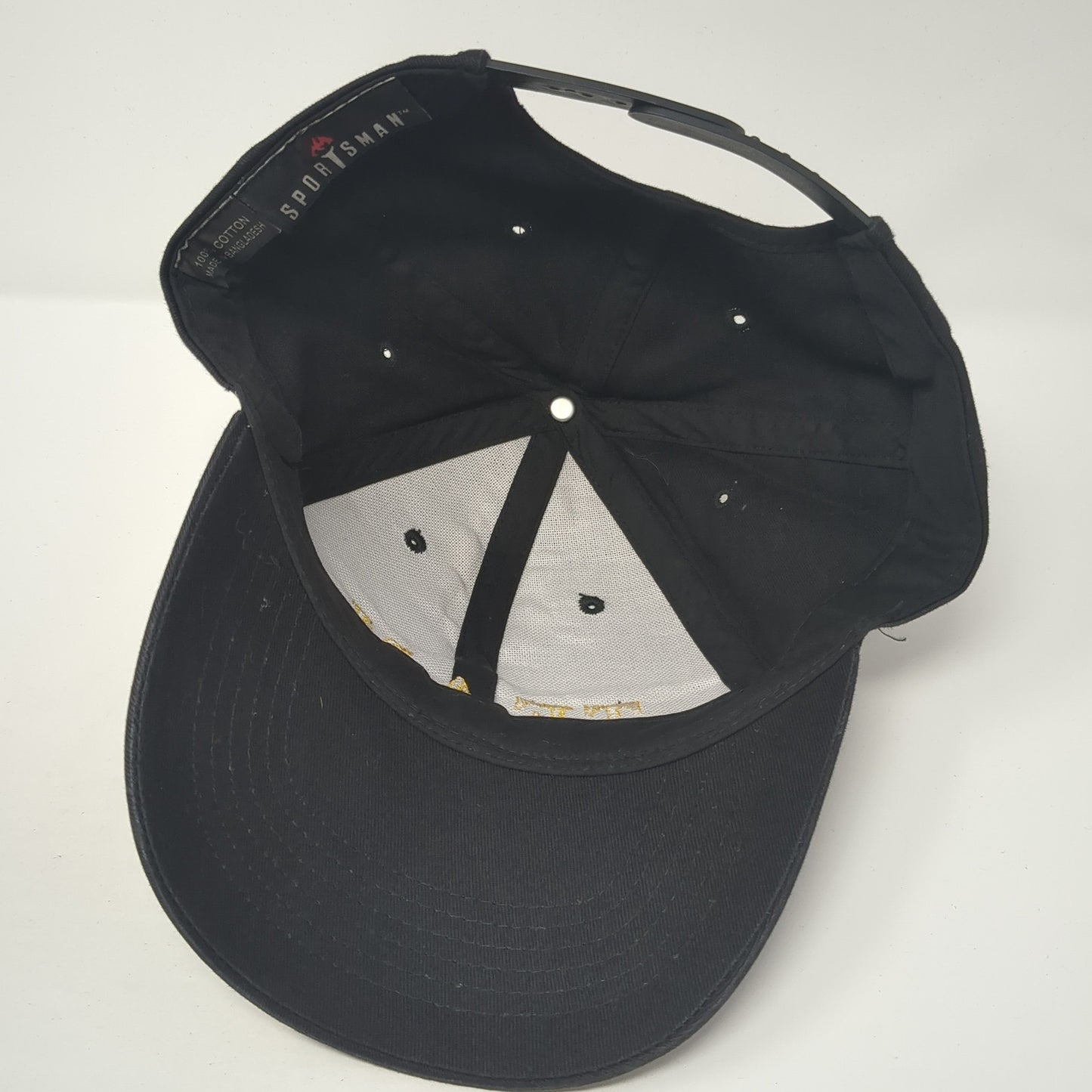 T.E.A.M. Snapback Hat Black One Size Adjustable Embroidered Sportsman
