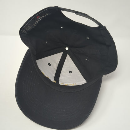 T.E.A.M. Snapback Hat Black One Size Adjustable Embroidered Sportsman