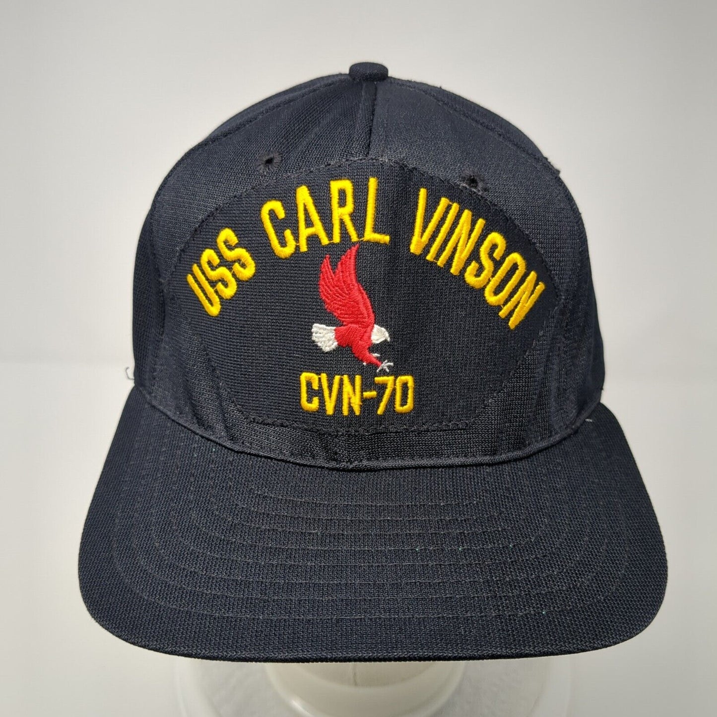 USS Carl Vinson CVN-70 Snapback Hat Black OS Adjustable California Headwear