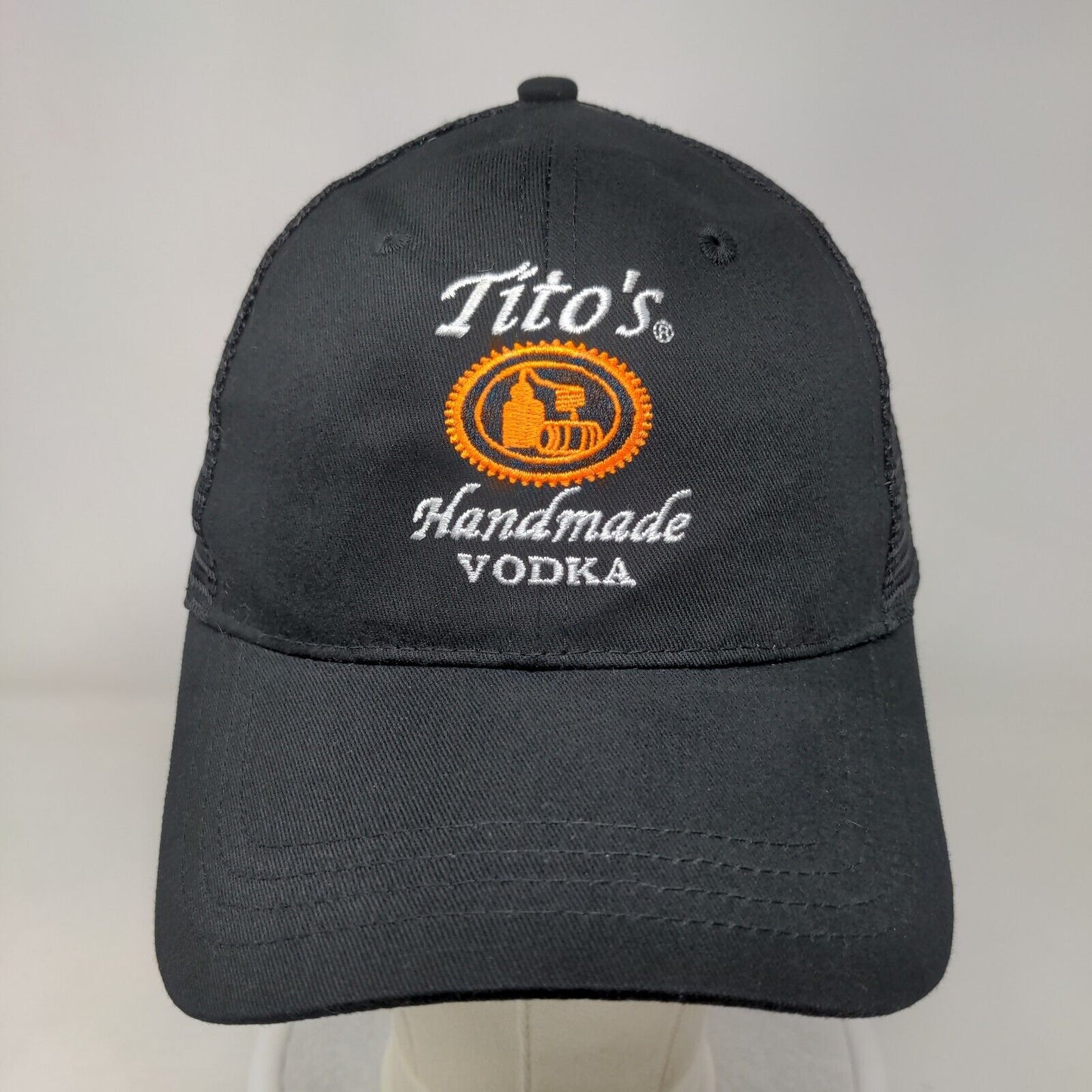 Tito's Handmade Vodka Snapback Mesh Back Trucker Hat Black One Size