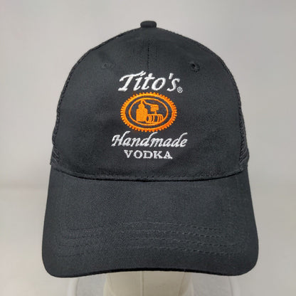 Tito's Handmade Vodka Snapback Mesh Back Trucker Hat Black One Size