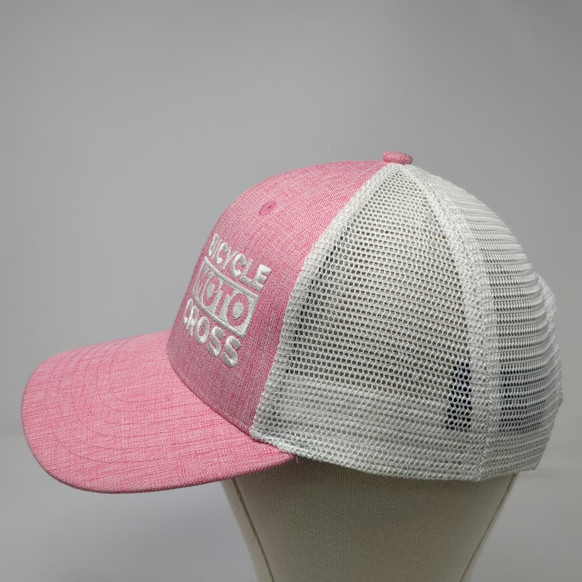 Big Accessories Trucker Hat Pink One Size Bicycle Moto Cross Mesh Snapback