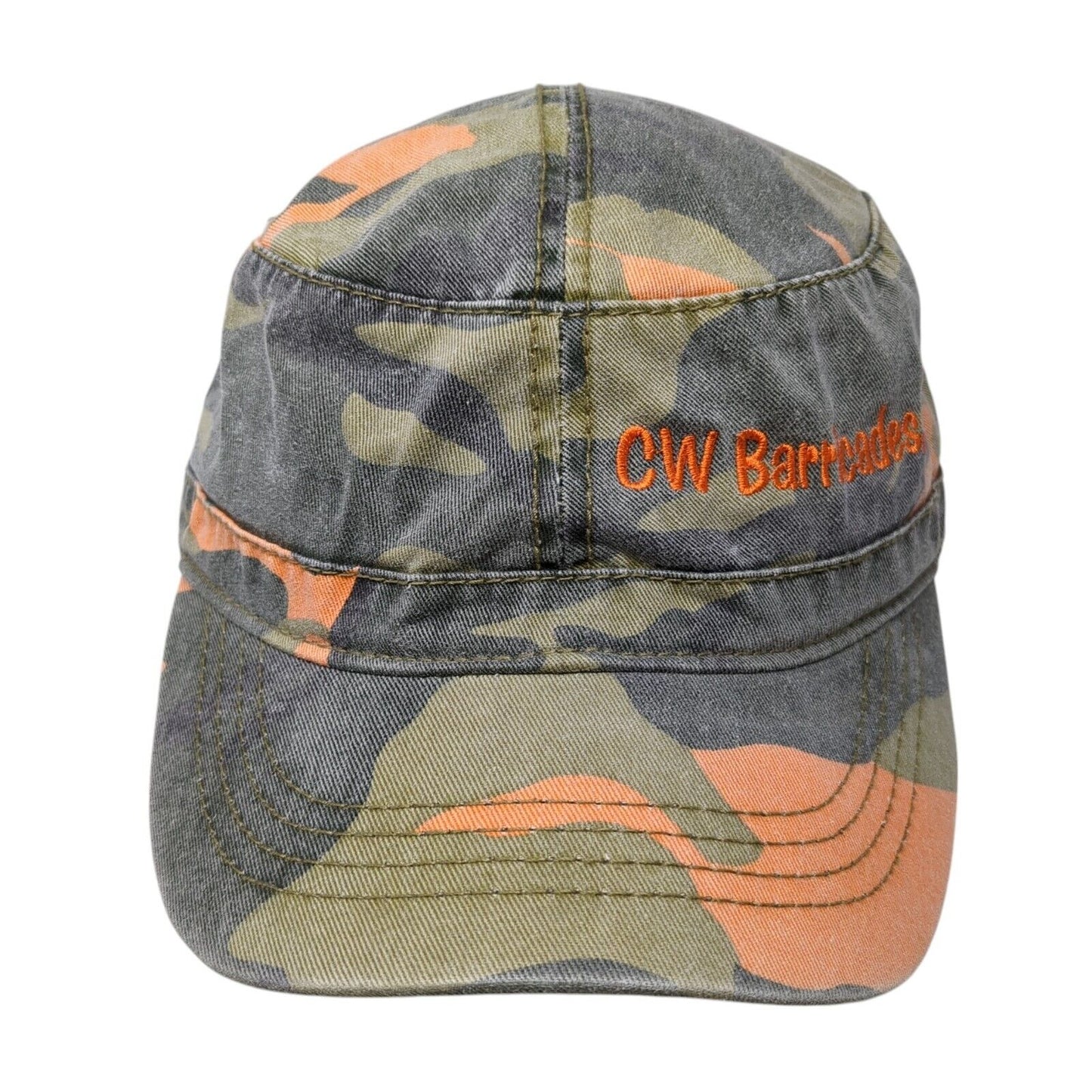 CW Barricades Inc Cadet Army Cap Camouflage One Size Adjustable Embroidered Otto