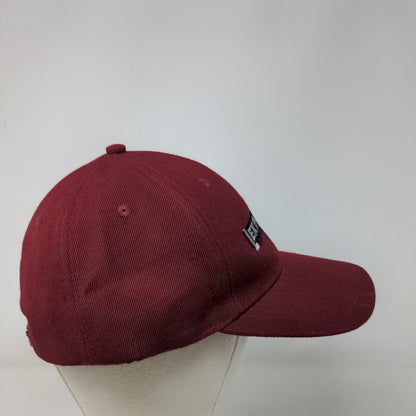 Lexington Strapback Hat Red One Size Adjustable Embroidered Nissin Cap