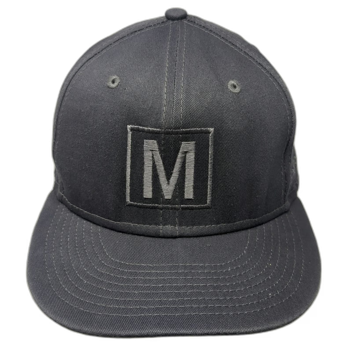 New Era Snapback Gray One Size Hat Method Studio M Logo 9FIFTY Structured Cotton