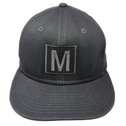 New Era Snapback Gray One Size Hat Method Studio M Logo 9FIFTY Structured Cotton