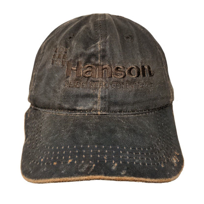 Hanson Heidelberg Cement Group Strapback Hat Brown OSFM Embroidered