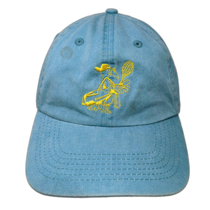 Fahrenheit Baseball Cap Blue One Size Tennis Player Embroidered Strapback Hat