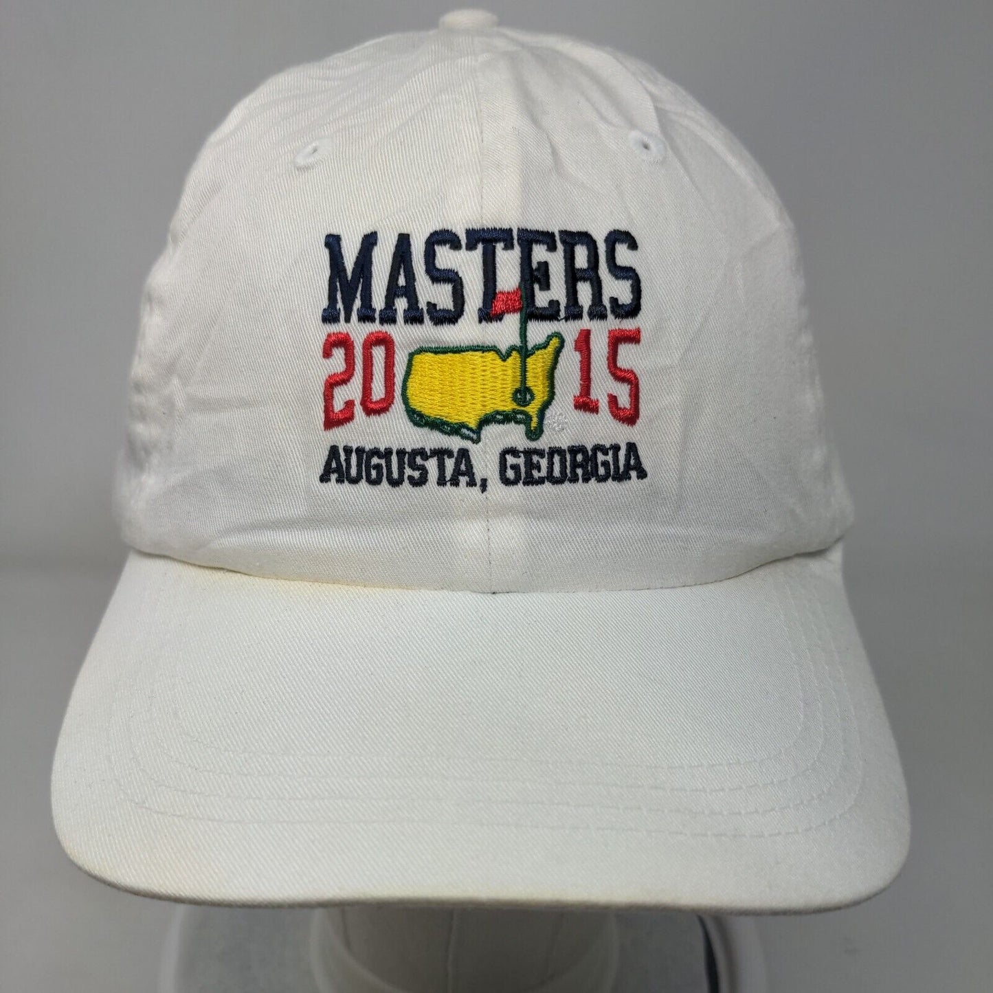 Masters 2015 Augusta Georgia Slideback Hat White One Size Embroidered