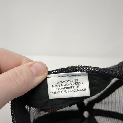 Fifty AF Snapback Trucker Hat Black One Size Adjustable Mesh Back Rope 6 Panel