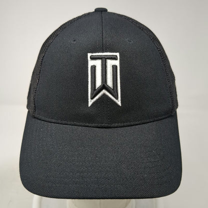 Nike Baseball Cap Black One Size Tiger Woods TW Mesh VRS RZN Stretch Golf Hat