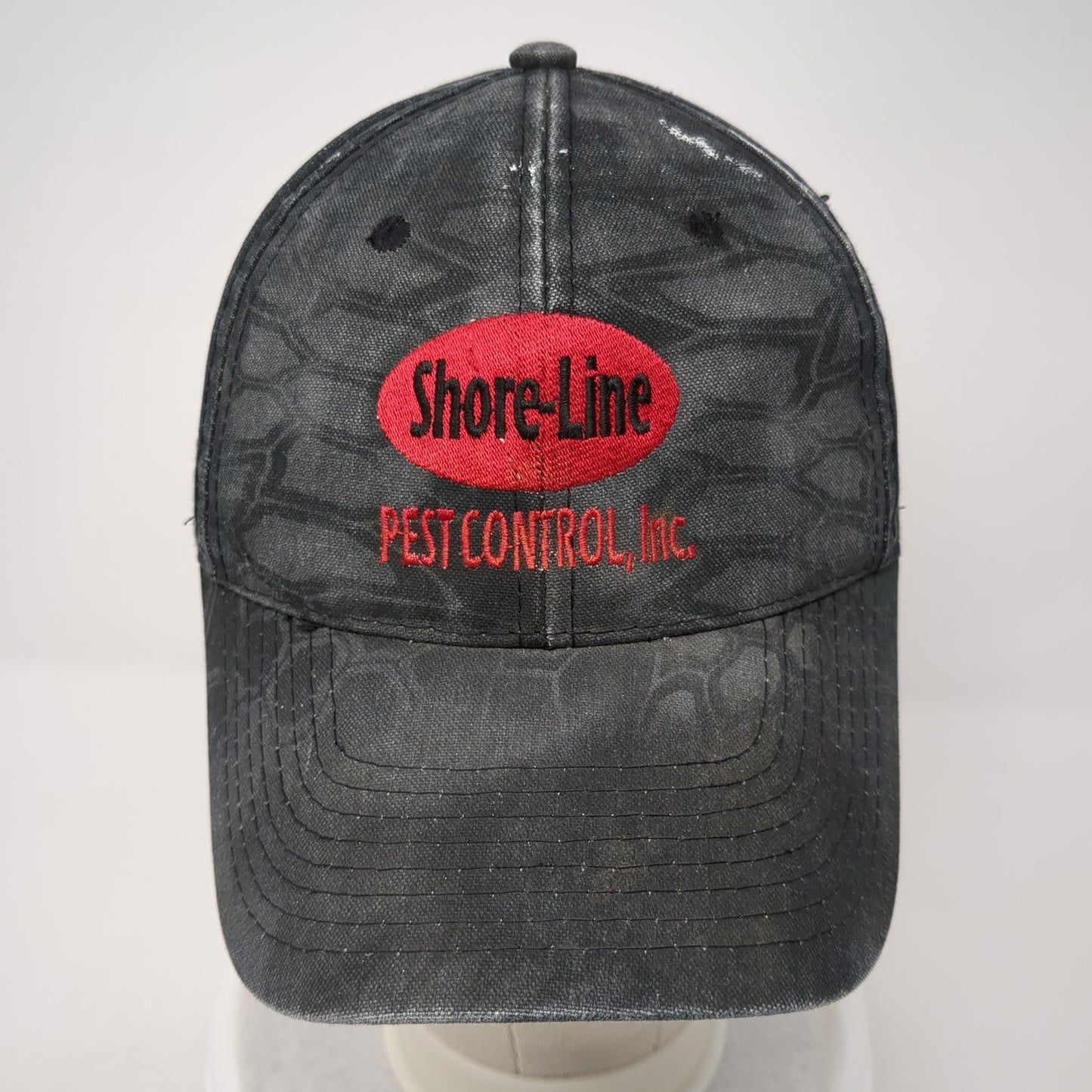Shore-Line Pest Control Inc. Strapback Hat Multi Camo One Size Adjustable