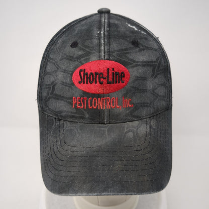 Shore-Line Pest Control Inc. Strapback Hat Multi Camo One Size Adjustable