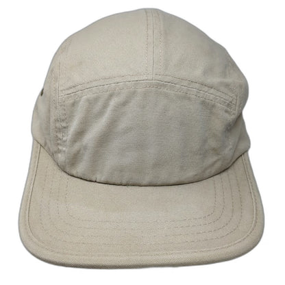 Big Accessories 5 Panel Beige One Size Slideback Flat Brim Cotton Blank Hat