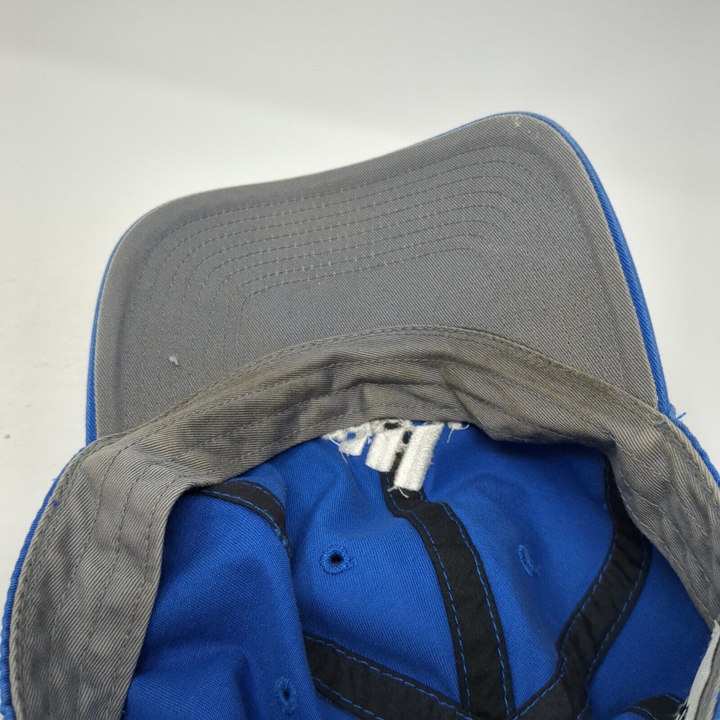 Adidas Slideback Hat Blue One Size Adjustable Embroidered 6 Panel Cotton