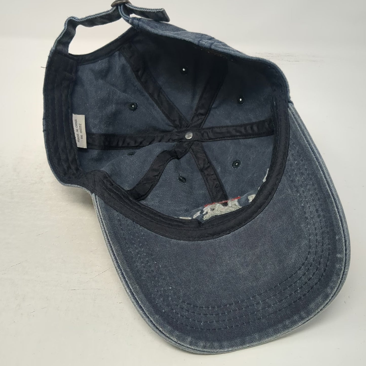 Mountain Baseball Cap Blue One Size Bar Harbor Maine Lobster American Flag Hat