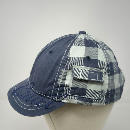 Cruel Girl Baseball Cap Blue White One Size Zipper Side Pocket Strapback Hat