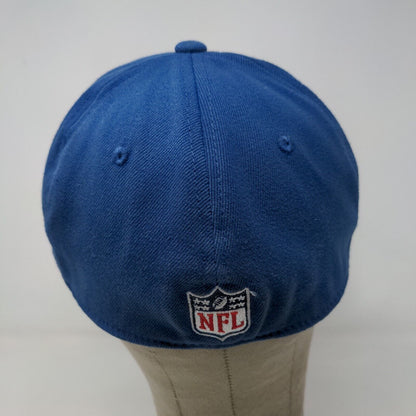 Reebok NFL Men's Fitted Hat Blue Size M/L Embroidered Indianapolis Colts Logo